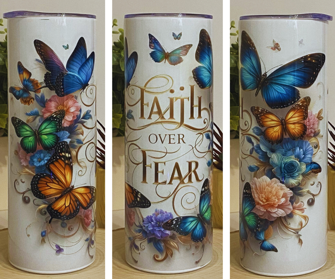 FAITH OVER FEAR 20 OZ TUMBLER
