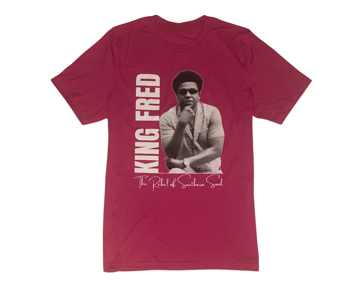 KING FRED, THE REBEL OF SOUTHERN SOUL - PINK T-SHIRT
