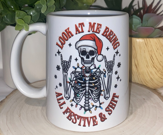 ALL FESTIVE 11 OZ MUG [CHRISTMAS]