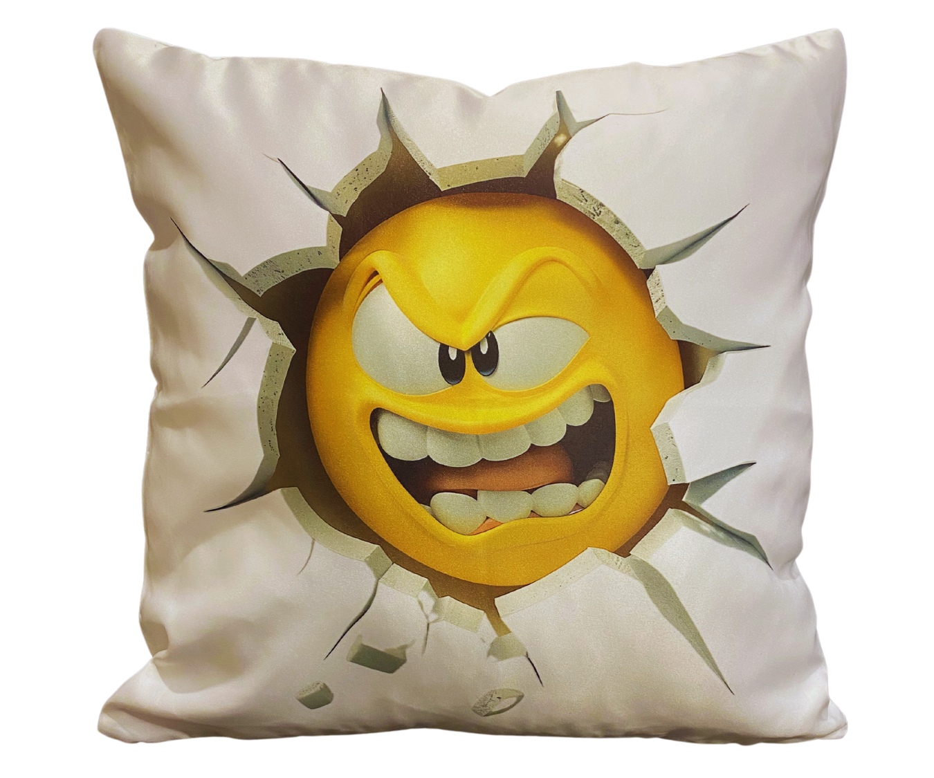 ANGRY FACE 16" PILLOW COVER