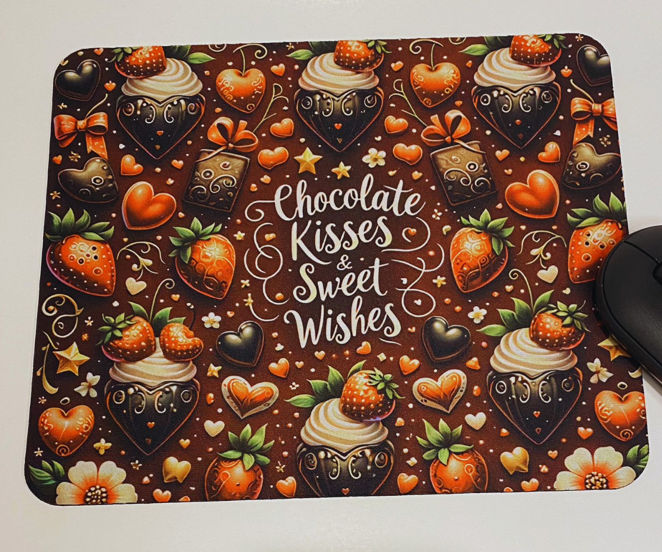 CHOCOLATE KISSES MOUSE PAD [VALENTINE'S DAY]