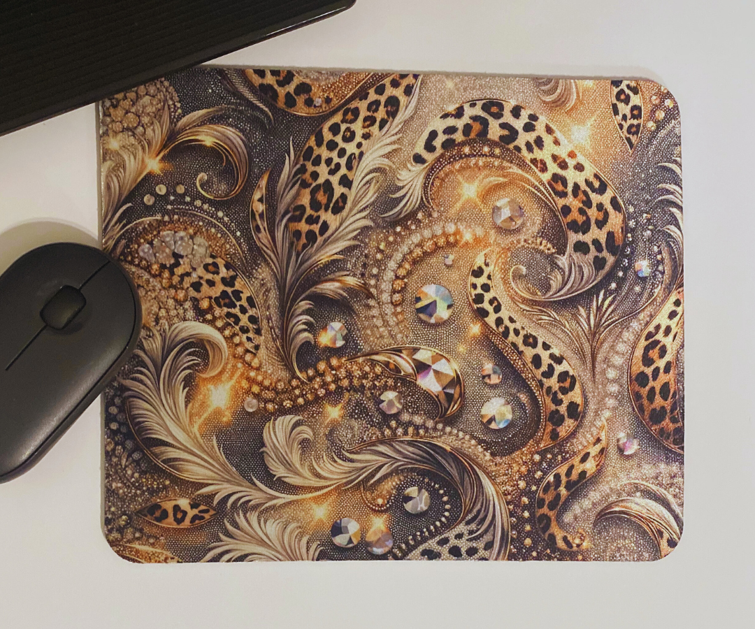 DIAMONDS AND FEATHERS MOUSE PAD – House of Brittany