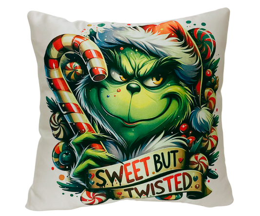 GRINCH - SWEET BUT TWISTED 14 INCH PILLOW COVER