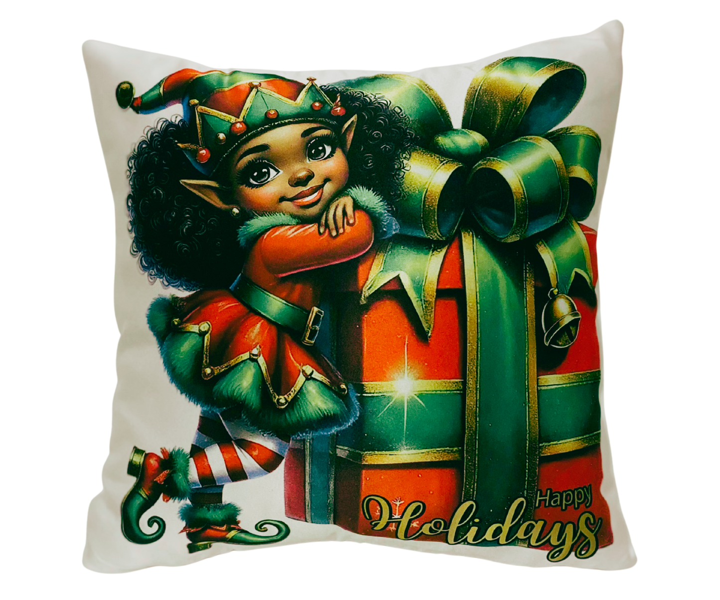 HAPPY HOLIDAYS 14 INCH PILLOW COVER