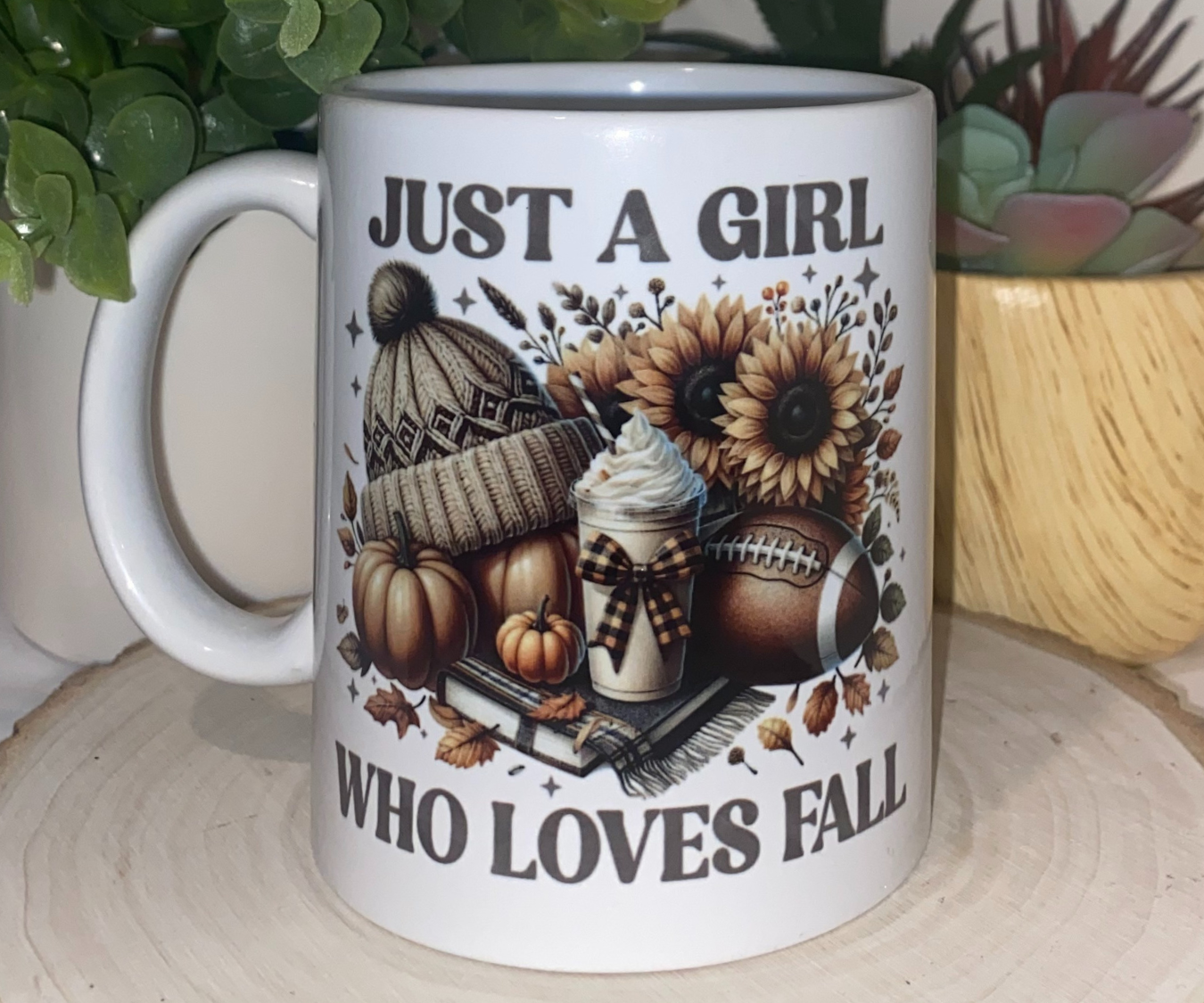 JUST A GIRL WHO LOVES FALL 11 OZ MUG