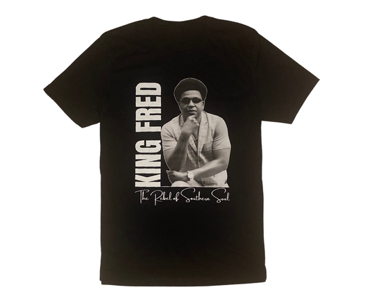 KING FRED, THE REBEL OF SOUTHERN SOUL - BLACK T-SHIRT