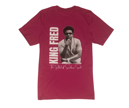 KING FRED, THE REBEL OF SOUTHERN SOUL - PINK T-SHIRT