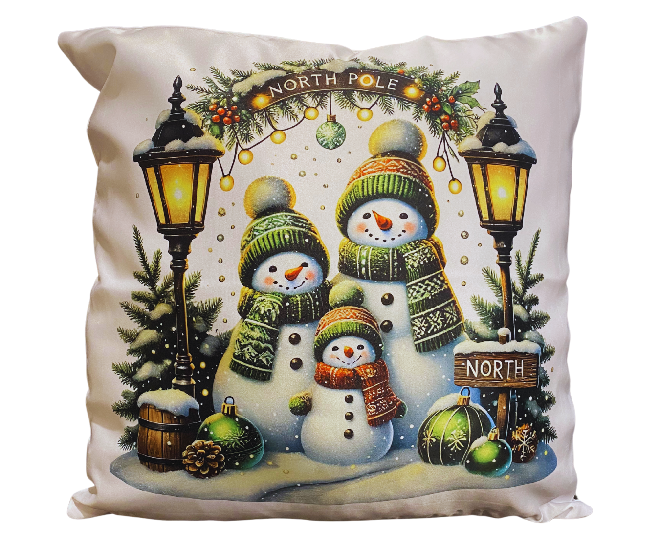 SNOWMAN 16" PILLOW COVER [CHRISTMAS]