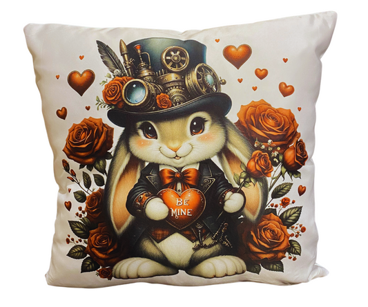 STEAMPUNK RABBIT 16" PILLOW COVER [VALENTINE'S DAY]